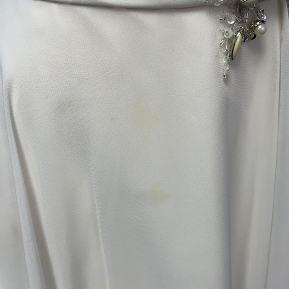 White strapless evening gown, could be used for a wedding (416) - Picture 5 of 5